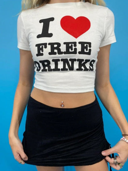 I Love Free Drinks Tee by White Market