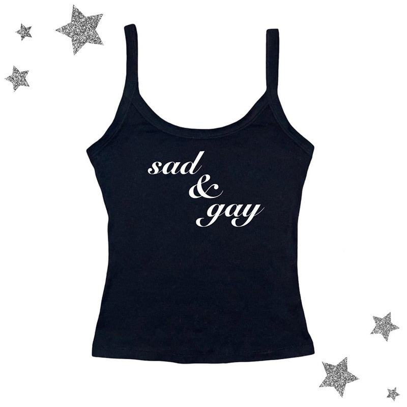 Sad & Gay Tank Top by White Market