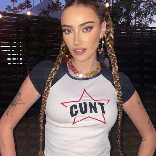 "CUNT" Baseball Tee by White Market