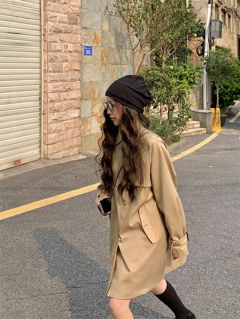 Safari Khaki Trench Coat by White Market