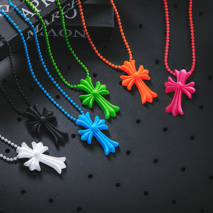 Pantone Cross Necklace by White Market