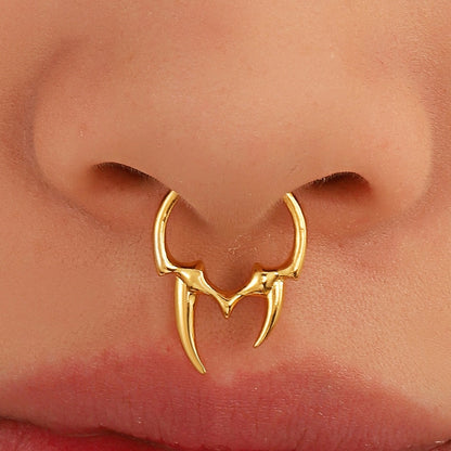 Thorn Faux Septum Ring by White Market