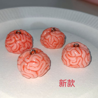 Small Smooth Brain Pendant Charms by White Market