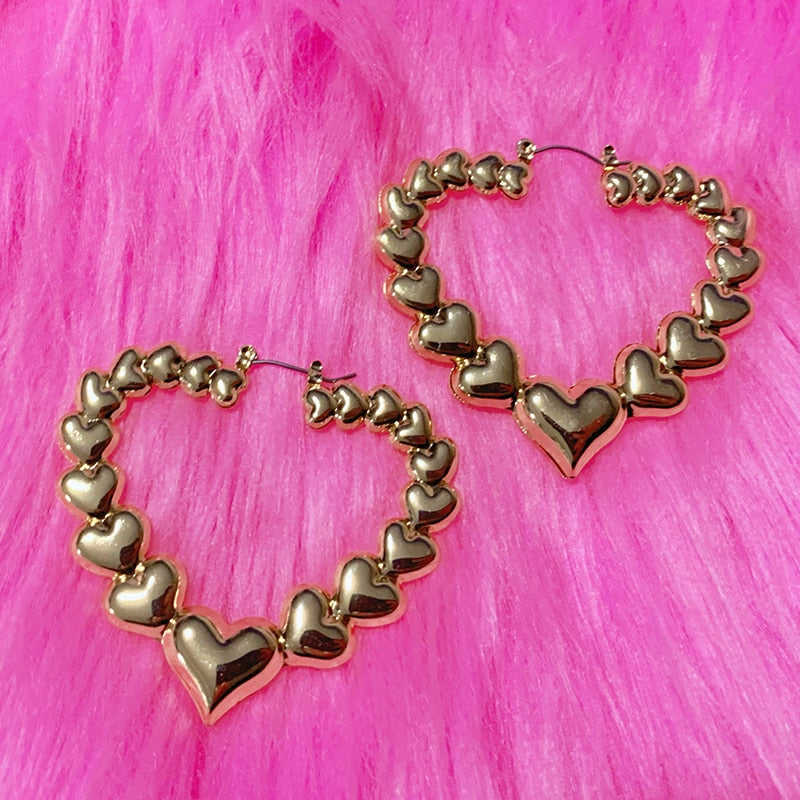 Ring of Hearts Earrings by White Market