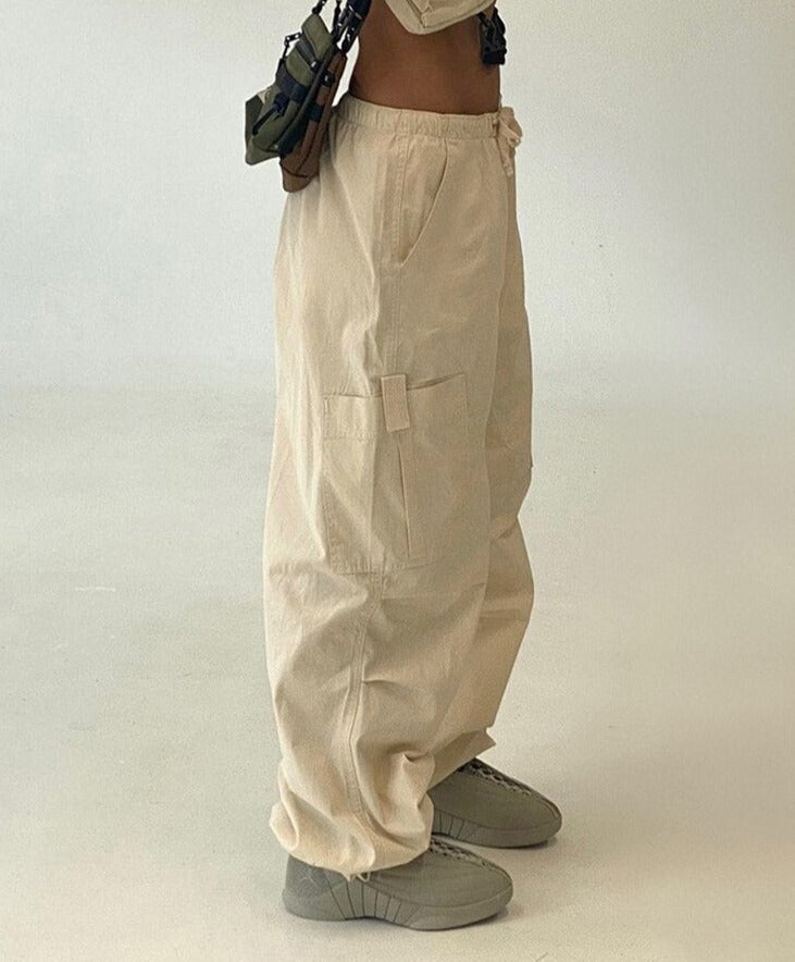 Baggy Cargo Skate Trousers by White Market