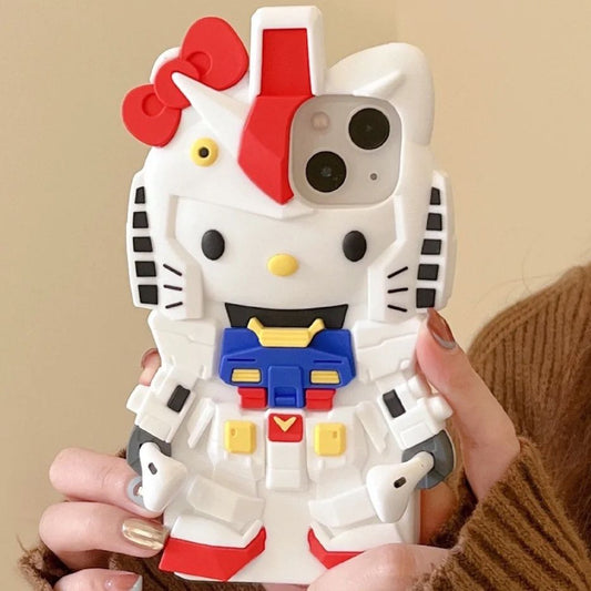 Hello Kitty Gundam iPhone Case by White Market