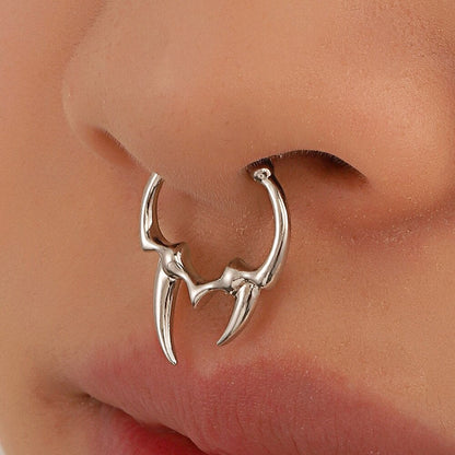 Thorn Faux Septum Ring by White Market