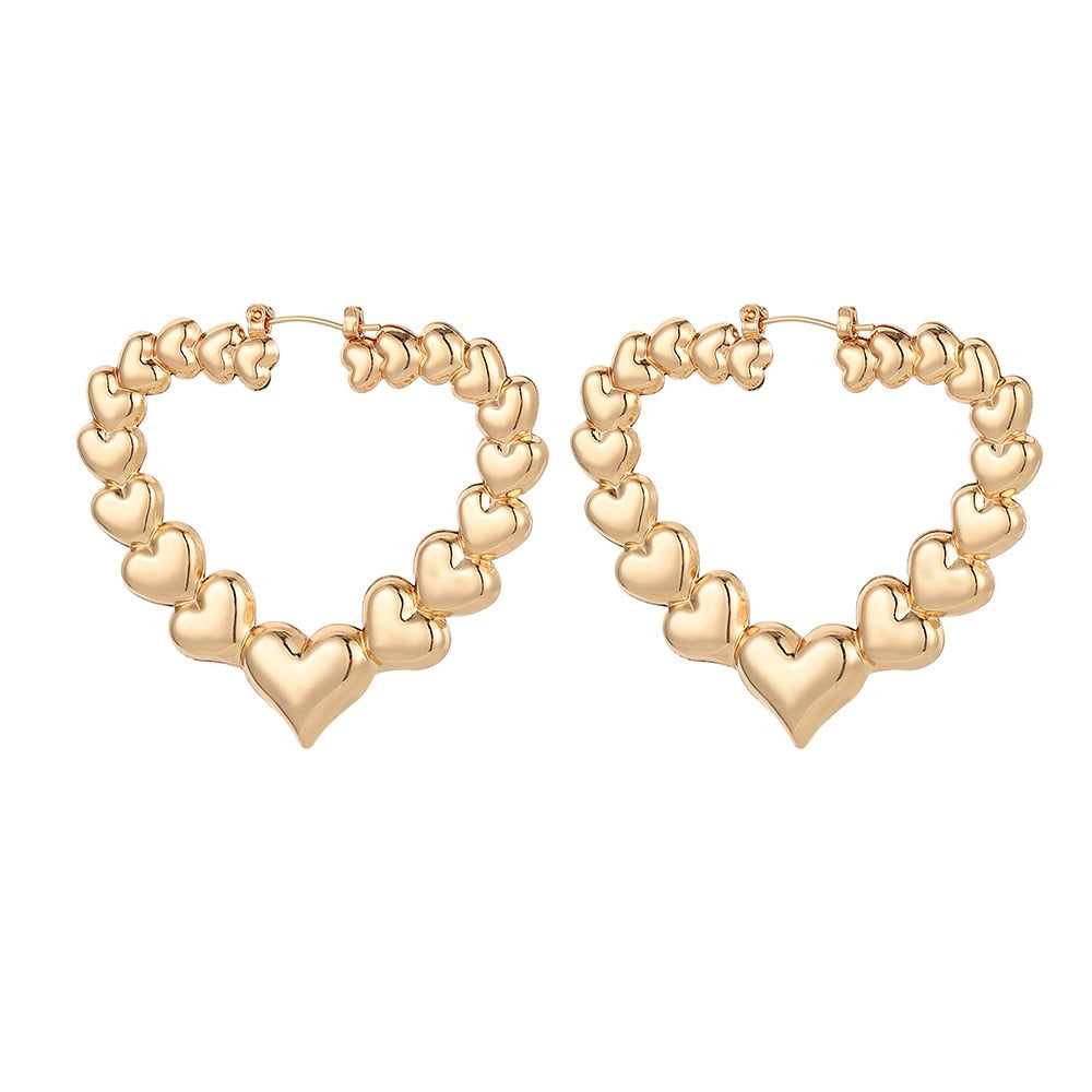 Ring of Hearts Earrings by White Market