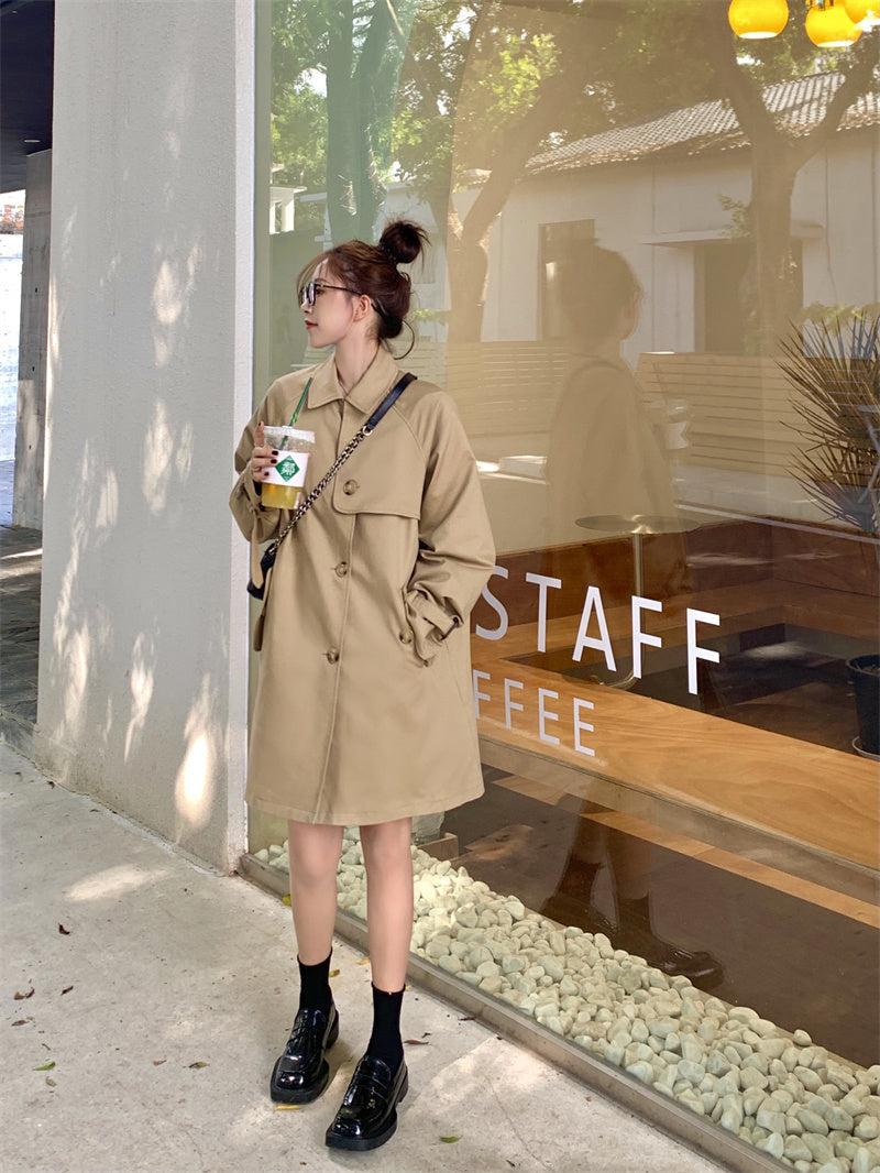 Safari Khaki Trench Coat by White Market