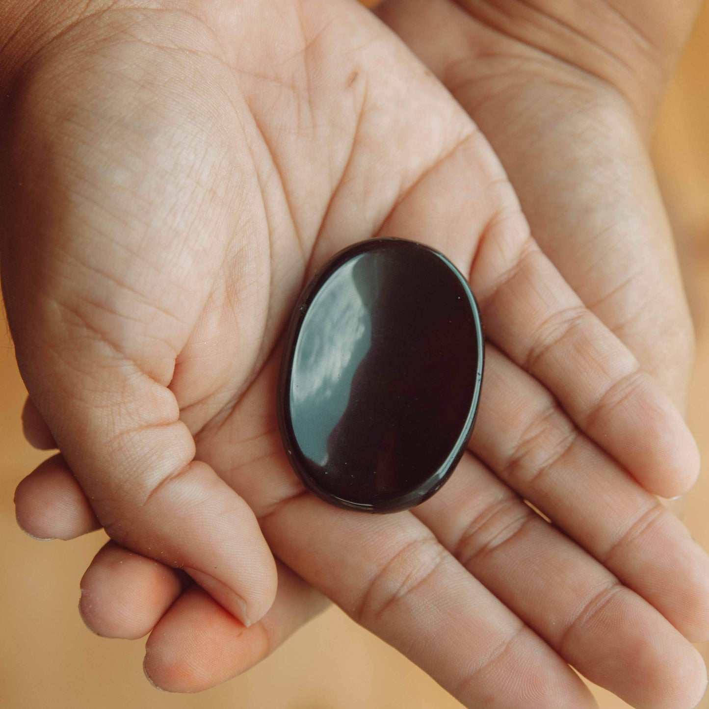 Black Obsidian Worry Stone by Tiny Rituals