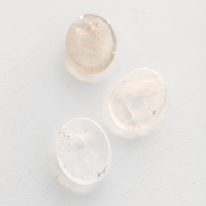 Clear Quartz Worry Stone by Tiny Rituals