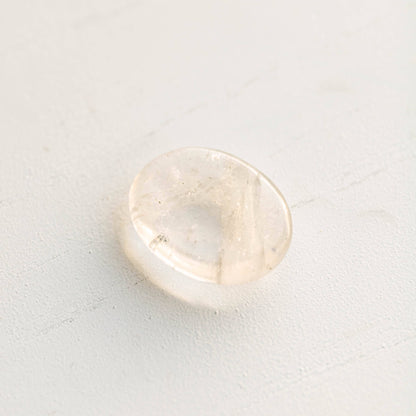 Clear Quartz Worry Stone by Tiny Rituals