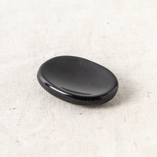 Black Obsidian Worry Stone by Tiny Rituals