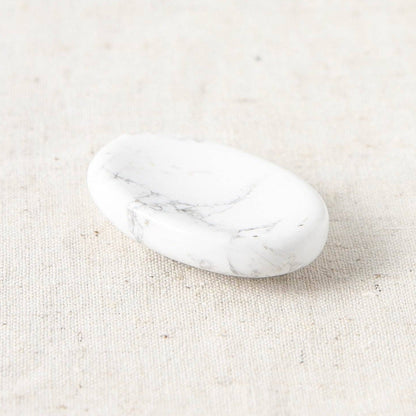 Howlite Worry Stone by Tiny Rituals