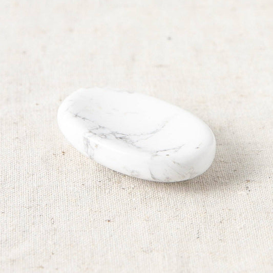 Howlite Worry Stone by Tiny Rituals