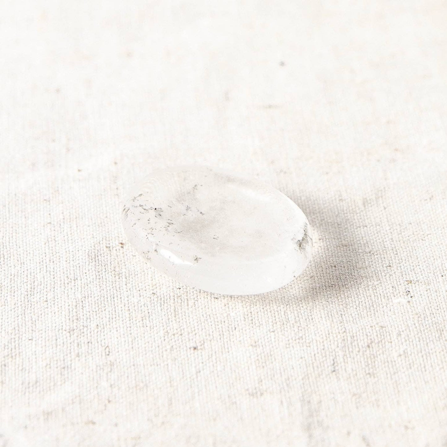 Clear Quartz Worry Stone by Tiny Rituals