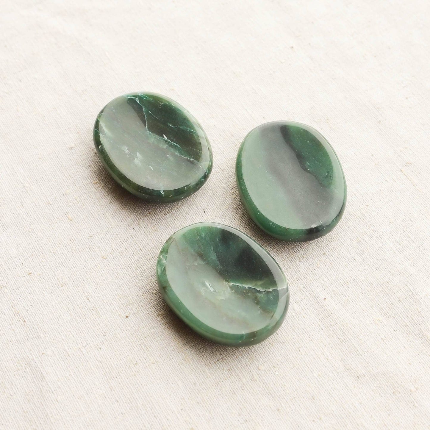 Green Jade Worry Stone by Tiny Rituals