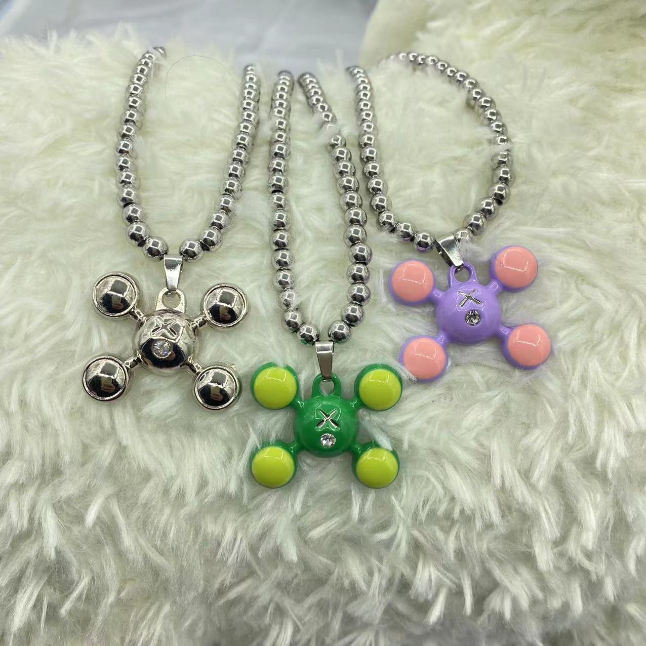 Bubble X Necklace by White Market