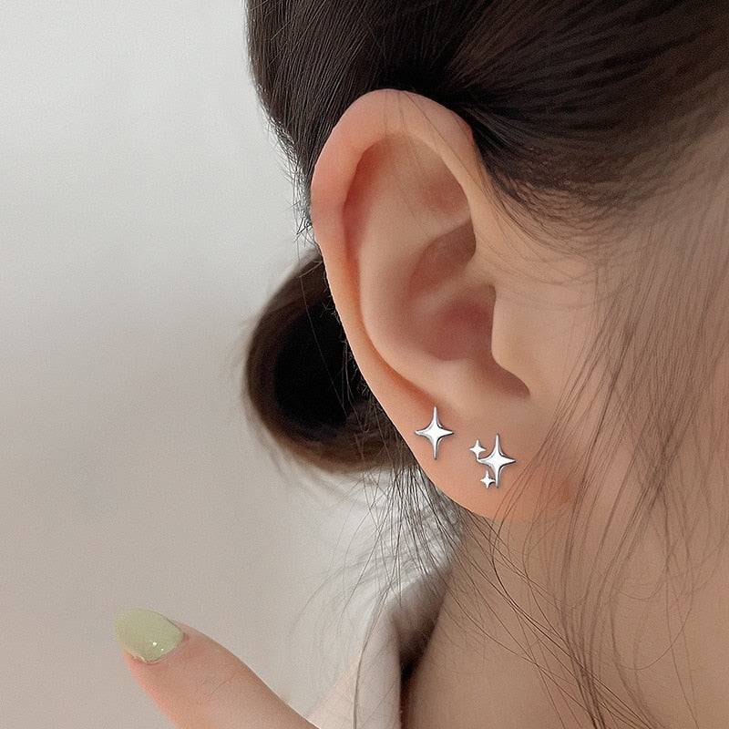 Sparkle Stars Earrings by White Market