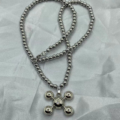 Bubble X Necklace by White Market