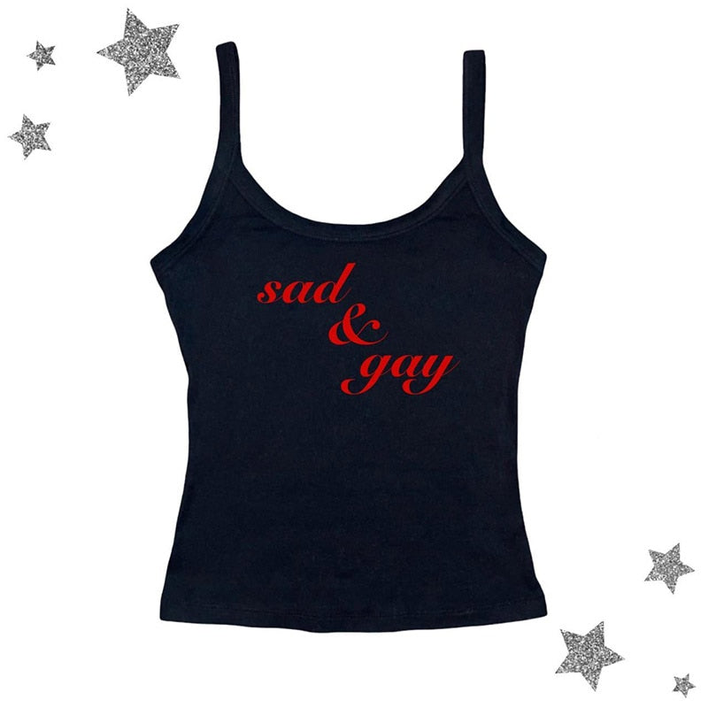 Sad & Gay Tank Top by White Market