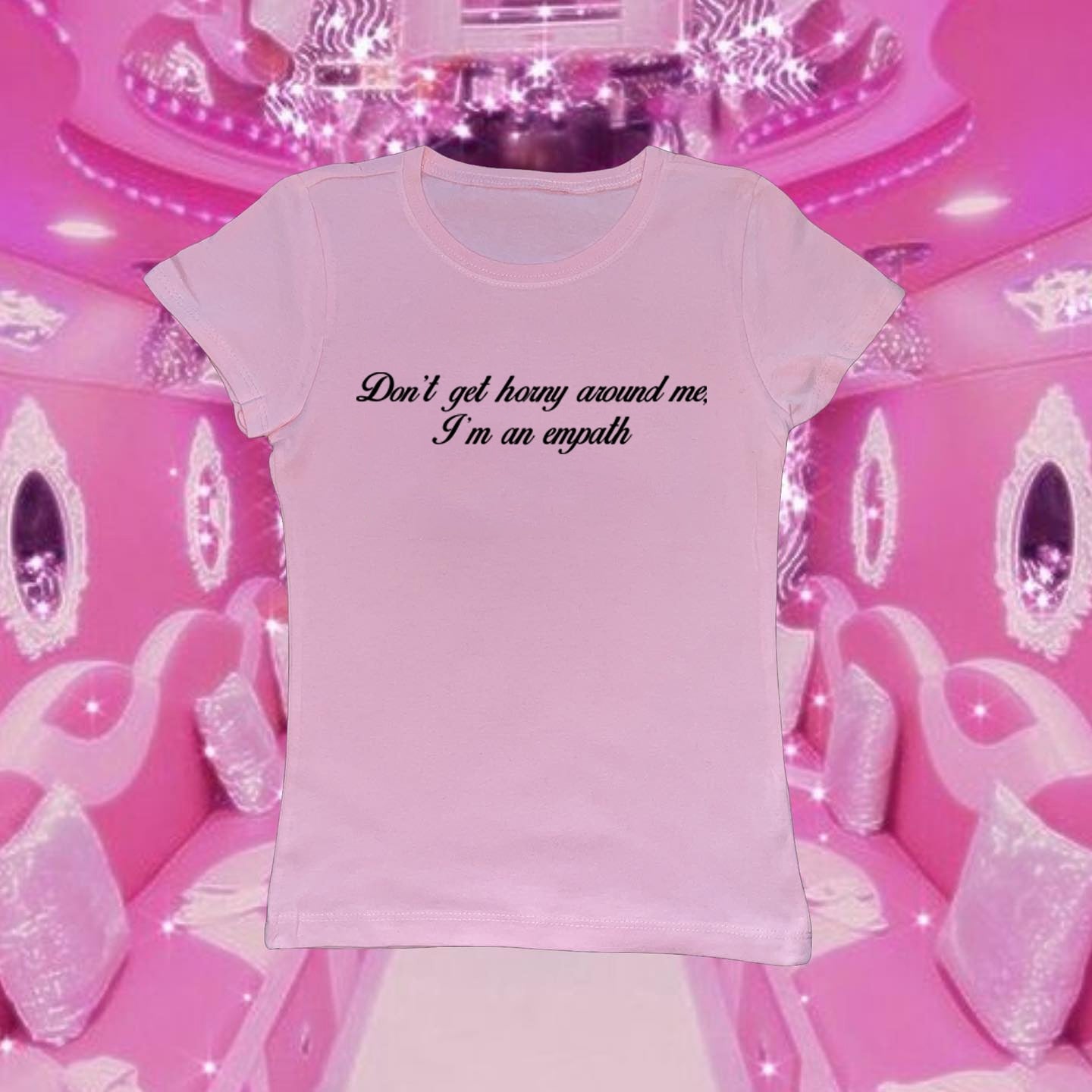 "Don't Get Horny Around Me I'm An Empath" Tee by White Market