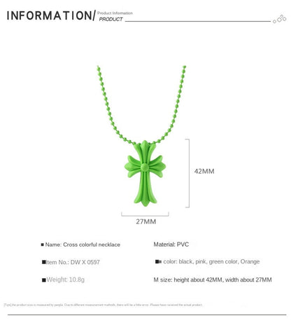 Pantone Cross Necklace by White Market