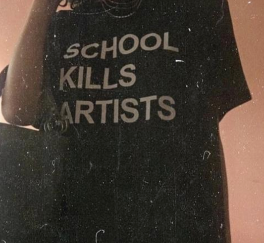 "School Kills Artists" Tee by White Market