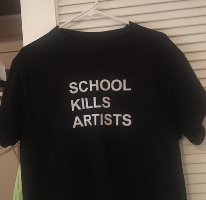 "School Kills Artists" Tee by White Market