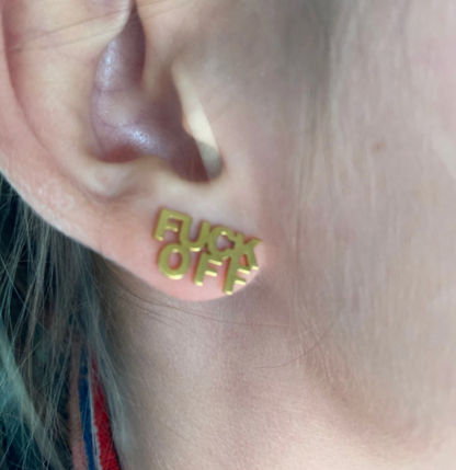 F Off Earrings by White Market