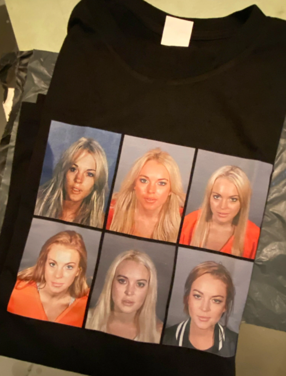 Lindsay Lohan Mugshot Tee by White Market