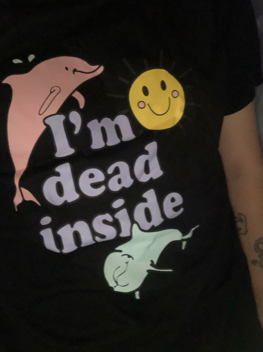 I'm Dead Inside Dolphins Tee by White Market