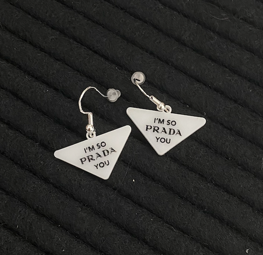 "I'm So Prada You" Earrings by White Market