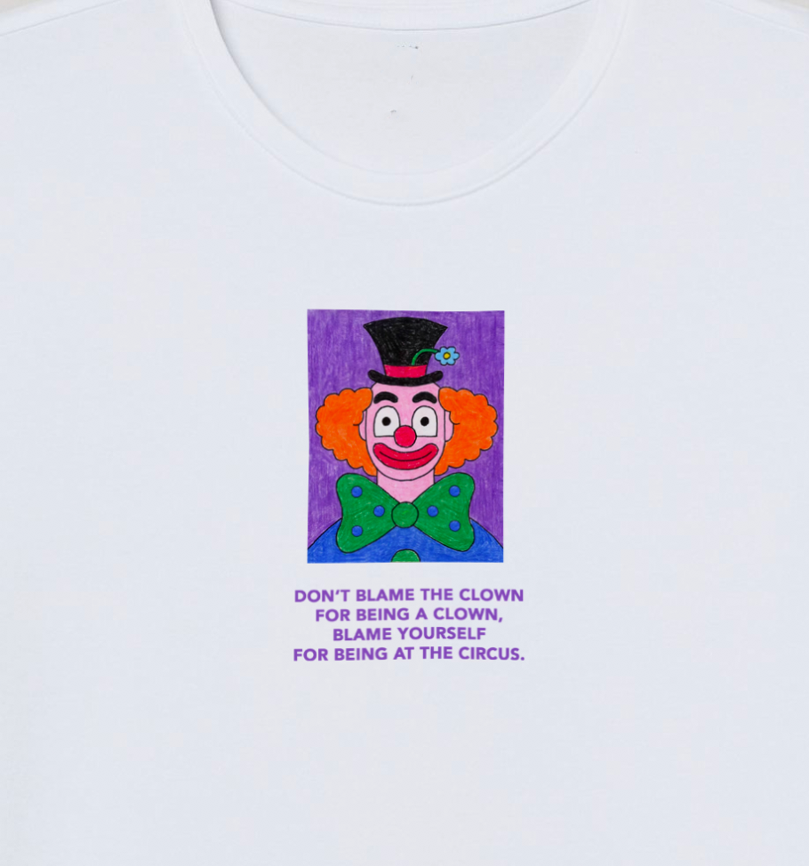 "Don't Blame The Clown" Tee by White Market