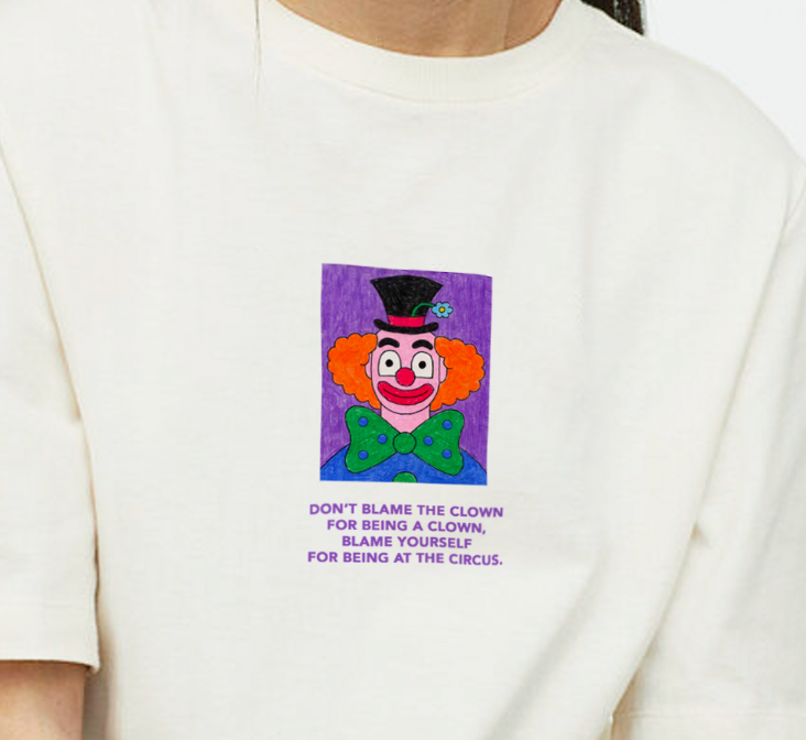 "Don't Blame The Clown" Tee by White Market