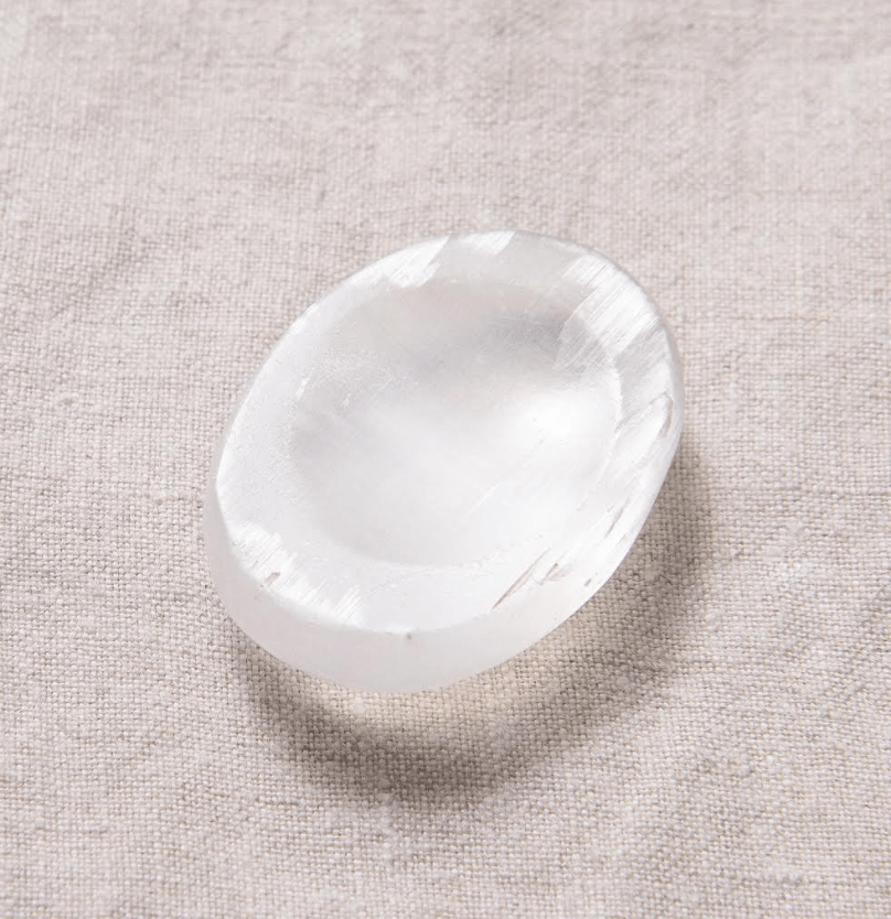 Selenite Worry Stone by Tiny Rituals