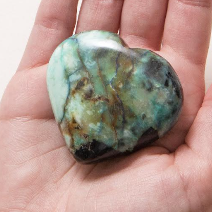 Chrysocolla Heart by Tiny Rituals