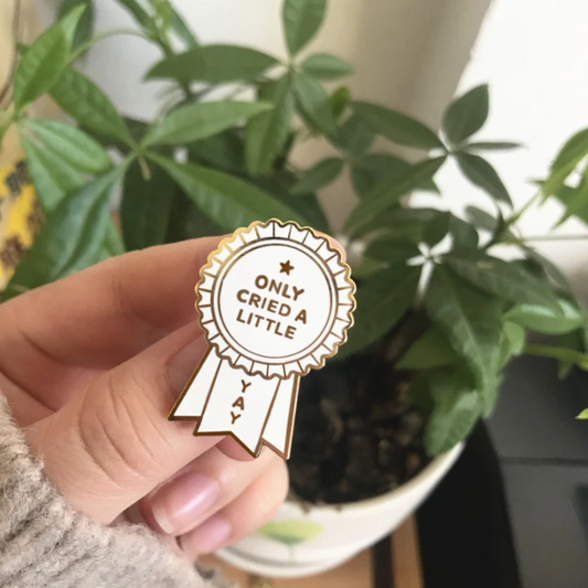 Only Cried A Little Yay Pin by White Market