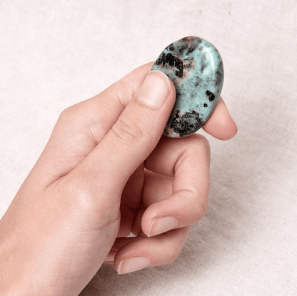 Chrysocolla Worry Stone by Tiny Rituals