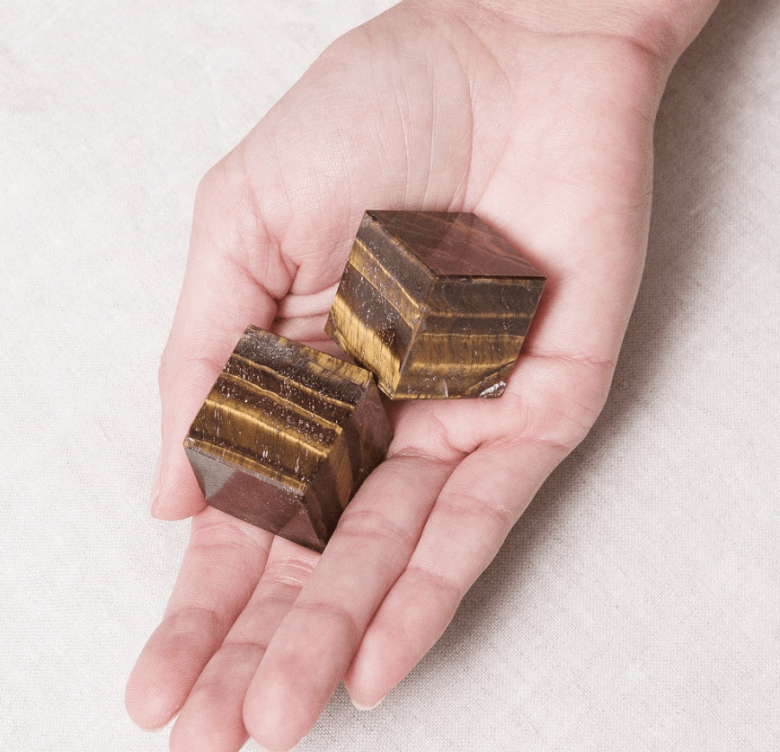 Tiger Eye Cube by Tiny Rituals