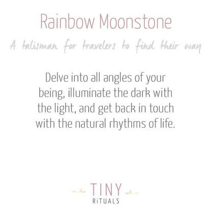 Rainbow Moonstone Cube by Tiny Rituals