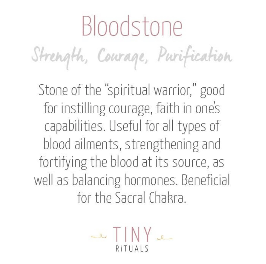 Bloodstone Stone Set by Tiny Rituals