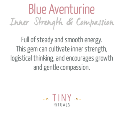 Blue Aventurine Worry Stone by Tiny Rituals