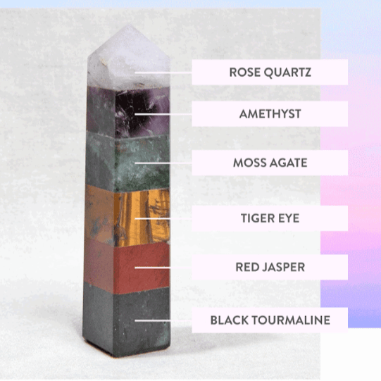 Grounded & Anxiety Free Gemstone Tower by Tiny Rituals