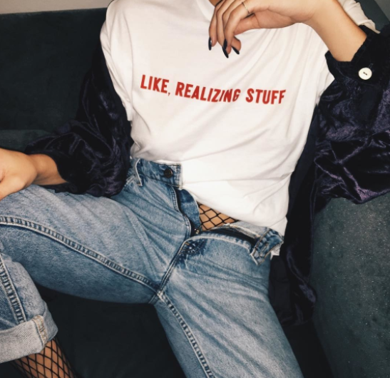 "Like, Realizing Stuff" Tee by White Market