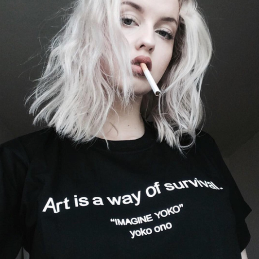 "Art Is A Way Of Survival" Tee by White Market