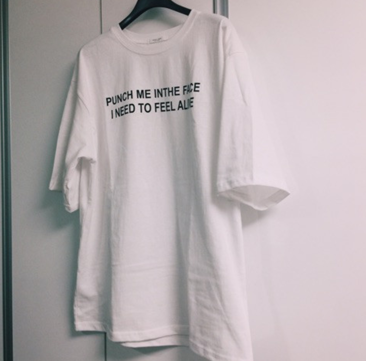"Punch Me In The Face, I Need To Feel Alive" Tee by White Market