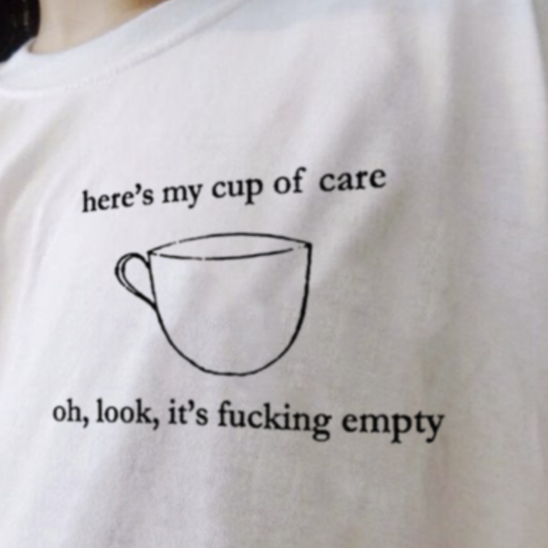 "Cup Of Care" Tee by White Market