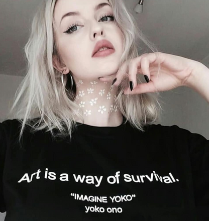 "Art Is A Way Of Survival" Tee by White Market