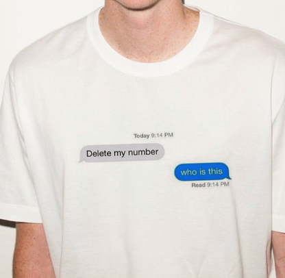 "Delete My Number" Tee by White Market